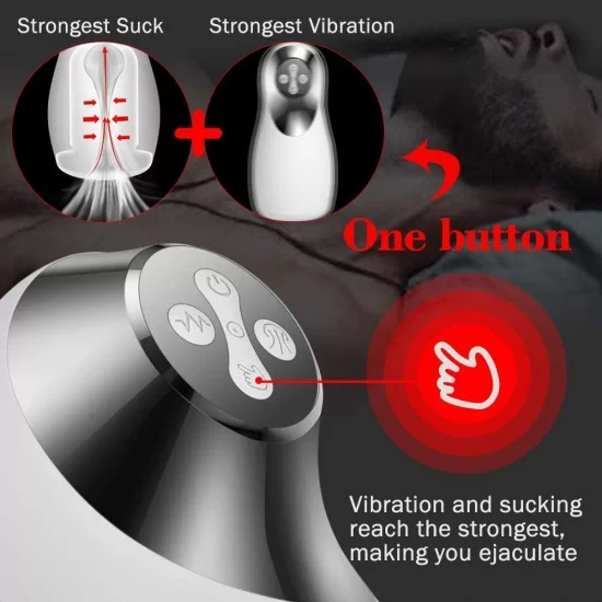 Vibrating Automatic Oral Masturbator 3 Clamping Sucking Modes 10 Vibration Vibrating Automatic Oral Masturbator 3 Clamping Sucking Modes 10 Vibration