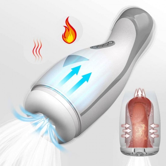 Vibrating Male Masturbator Suction Vibration Heating 3D Realistic Texture Sex Toys for Men India