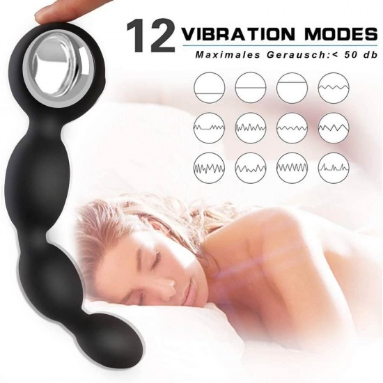 Vibrating Prostate Massager Anal Butt Plug Anal Vibrator Rechargeable Waterproof 12 Vibration Modes Anal Sex India