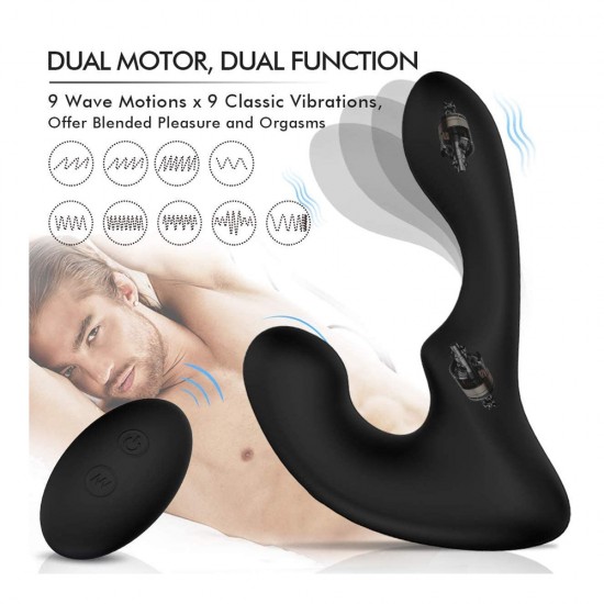 Vibrating Prostate Massager Remote Controlled 9 Speeds G-Spot Vibrator Anal Sex Toy India