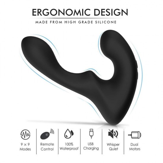 Vibrating Prostate Massager Remote Controlled 9 Speeds G-Spot Vibrator Anal Sex Toy India