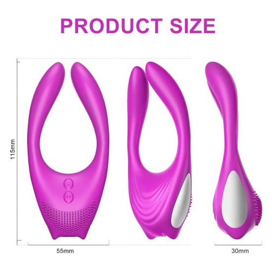 Vibrating Ring Cock Ring Couple Vibrator Penis Clitoral Vibrator with 12 Vibrations Wireless Remote Control Sex Toys India