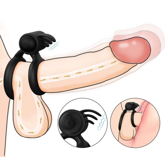 Vibrating Ring Cock Ring Double Ring Erection Cock Ring Erection Enhancing Sex Toys India