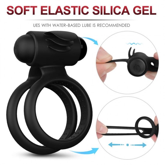 Vibrating Ring Cock Ring Double Ring Erection Cock Ring Erection Enhancing Sex Toys India