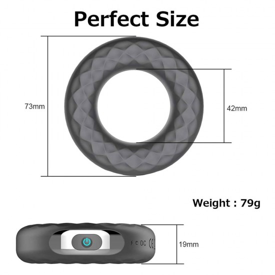 Vibrating Ring Penis Cock Ring 10 Modes Vibration Waterproof Sex Toys India