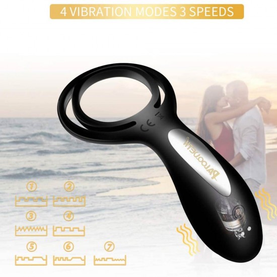 Vibrating Cock Ring Longer Lasting Erections 7 Vibration Modes Male Toys India