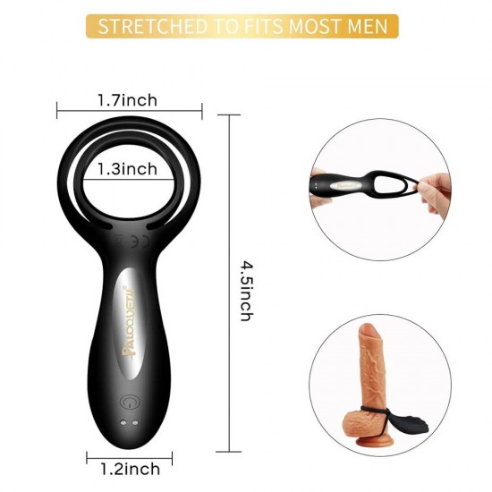 Vibrating Cock Ring Longer Lasting Erections 7 Vibration Modes Male Toys India