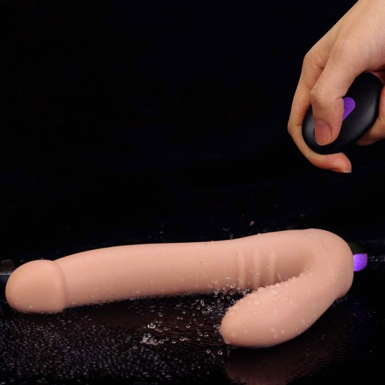 Vibrating Strap on Dildo India Strapless Remote Control Silicone Double Dildo Vibrator Dildo Anal Penis