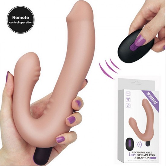 Vibrating Strap on Dildo India Strapless Remote Control Silicone Double Dildo Vibrator Dildo Anal Penis