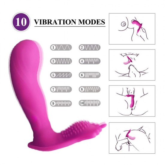 Wearable Clitoral & G-spot Vibe in Pink