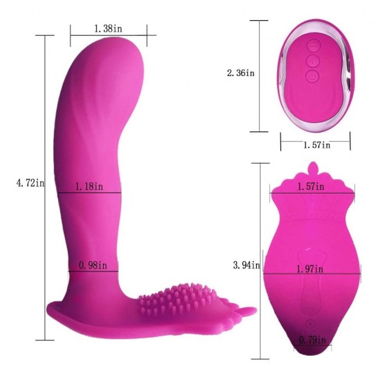 Wearable Clitoral & G-spot Vibe in Pink