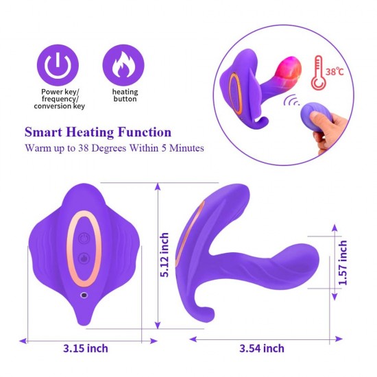 Intelligent Heating Butterfly Vibrator