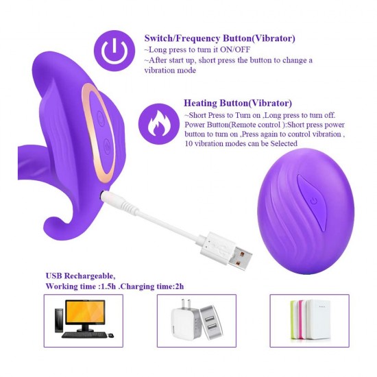 Intelligent Heating Butterfly Vibrator