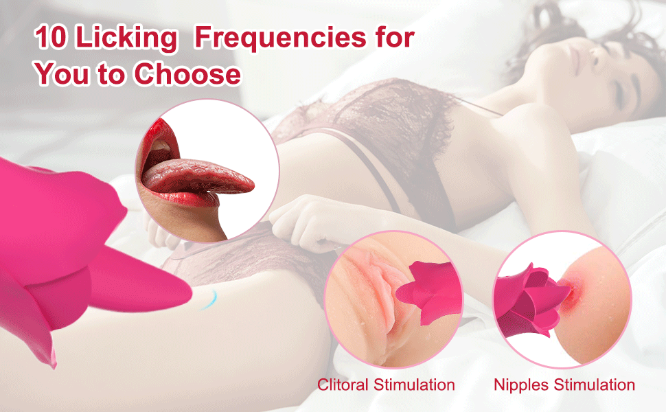 2 In 1 Tongue Stimulator Vaginal Breast Nipple Massager Sex Toy For Women India