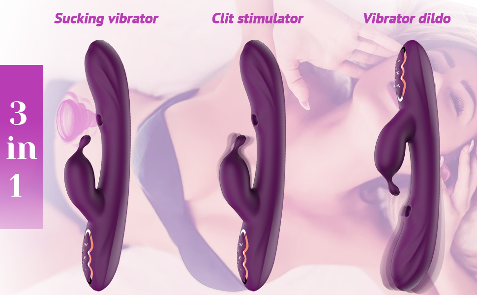 G Spot Vibrator with Clitoral Sucking Dual Motor 7 Vibration 7 Suction Modes Waterproof Sex Toy For Women India