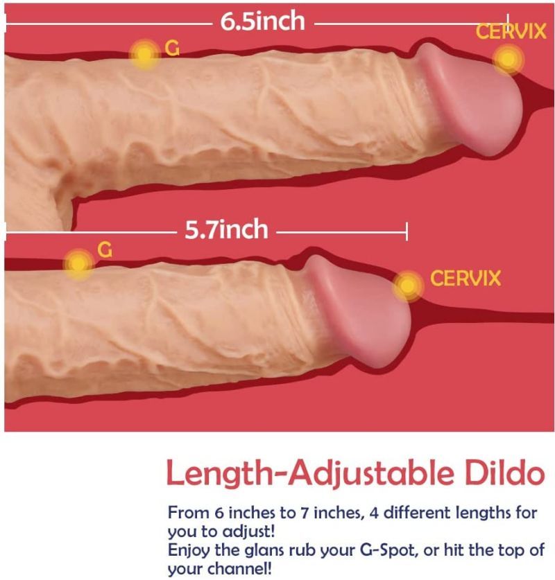 7.6”Thrusting Dildo Vibrator with Heating and Remote Control