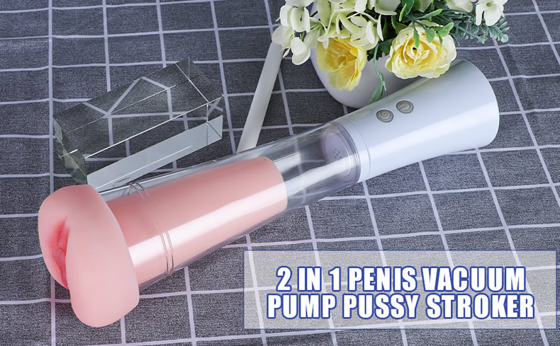 2 in 1 Penis Vacuum Pump with Pussy Stroker India